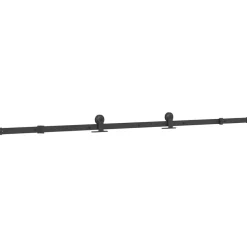 Doos met onderdelen voor schuifdeur 213,5 cm staal zwart>vidaXL Outlet