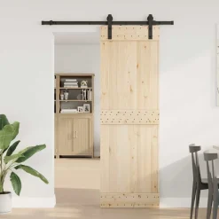 Bouwmaterialen*vidaXL Doos met onderdelen voor schuifdeur 183 cm staal zwart