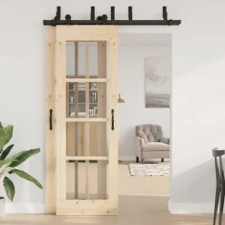 Bouwmaterialen*vidaXL Doos met onderdelen voor schuifdeur 152,5 cm staal zwart