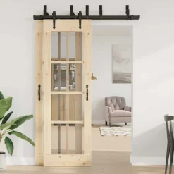 Doos met onderdelen voor schuifdeur 152,5 cm staal zwart><noscript><img width=