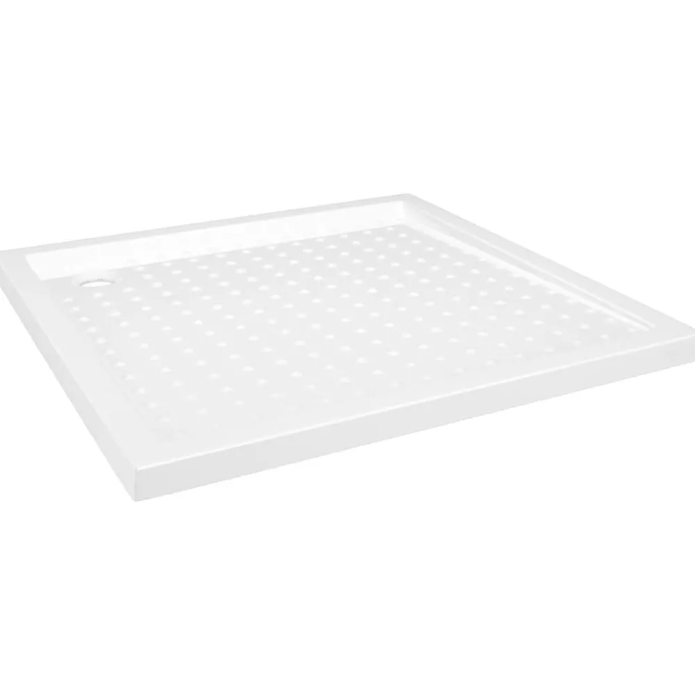 Sanitair & Loodgietersbenodigdheden*vidaXL Douchebak met noppen 80x80x4 cm ABS wit