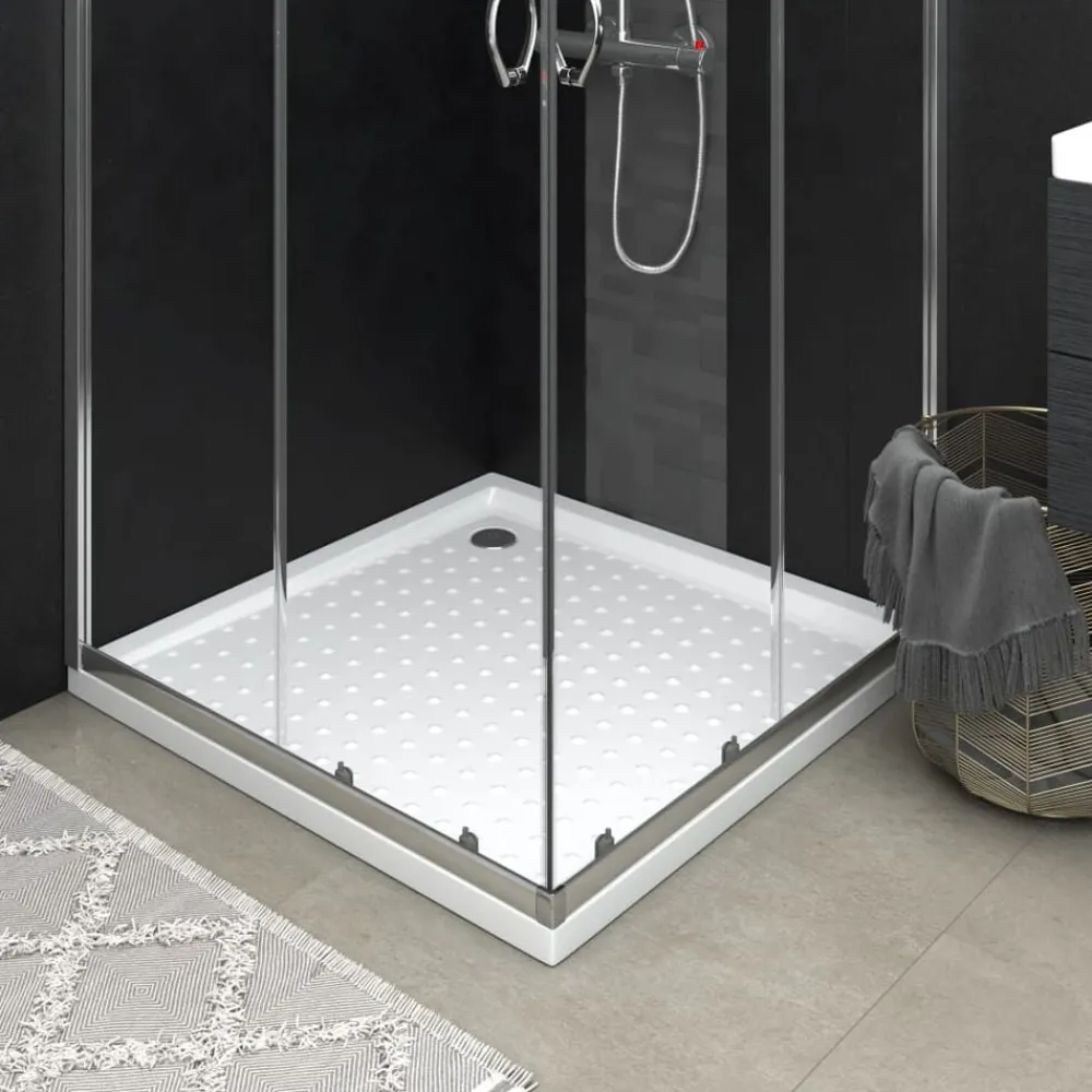 Sanitair & Loodgietersbenodigdheden*vidaXL Douchebak met noppen 80x80x4 cm ABS wit