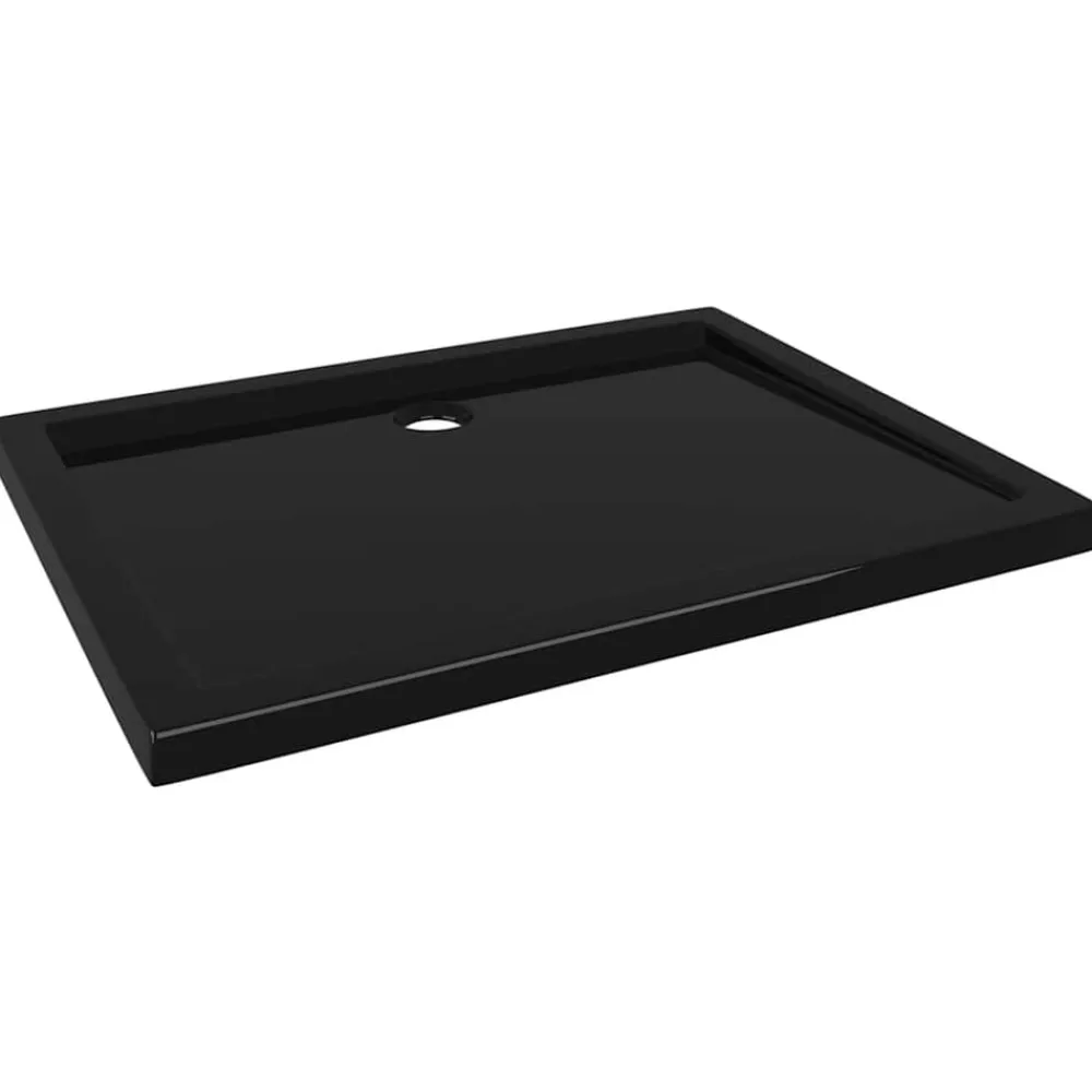 Sanitair & Loodgietersbenodigdheden*vidaXL Douchebak rechthoekig 70x90 cm ABS Zwart
