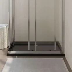 Sanitair & Loodgietersbenodigdheden*vidaXL Douchebak rechthoekig 70x90 cm ABS Zwart