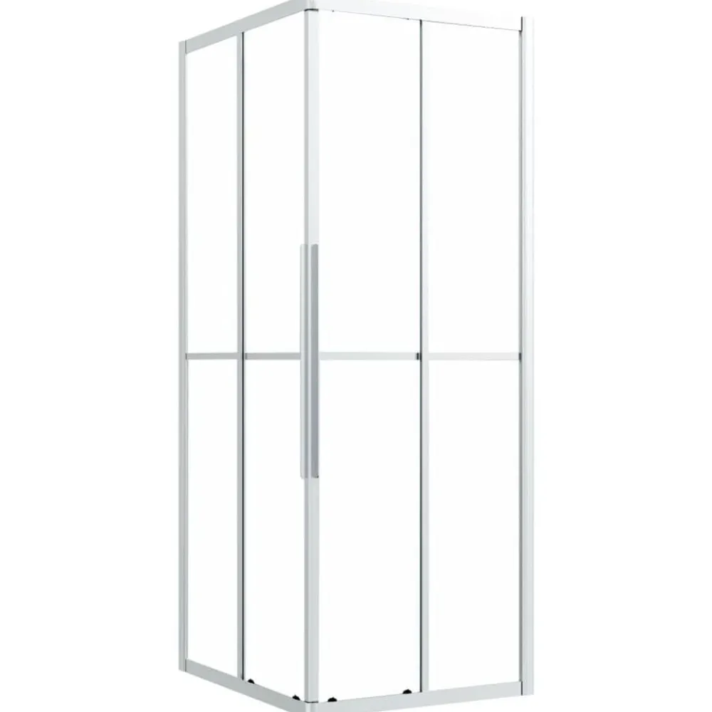 Sanitair & Loodgietersbenodigdheden*vidaXL Douchecabine 90x70x180 cm mat ESG Zilver