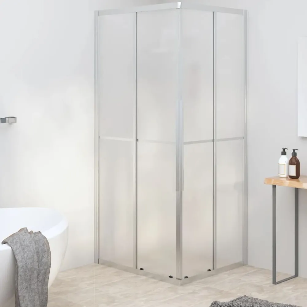 Sanitair & Loodgietersbenodigdheden*vidaXL Douchecabine 90x70x180 cm mat ESG Zilver