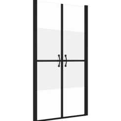 Sanitair & Loodgietersbenodigdheden*vidaXL Douchedeur (68-71)x190 cm ESG halfmat Zwart