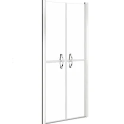 Sanitair & Loodgietersbenodigdheden*vidaXL Douchedeur 71x190 cm ESG transparant Zilver