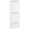 Douchenis met 3 vakken 41x99x9 cm hoogglans wit>vidaXL Outlet