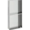 Sanitair & Loodgietersbenodigdheden*vidaXL Douchenis 32x62x9 cm roestvrijstaal geborsteld zilverkleurig