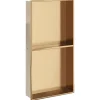Douchenis 32x62x9 cm roestvrijstaal geborsteld goudkleurig>vidaXL Sale