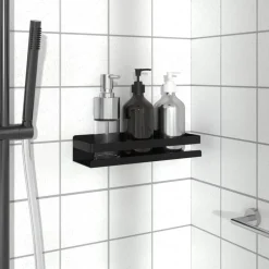 Doucherekje 30x10x6 cm geborsteld 304 roestvrij staal matzwart>vidaXL Online