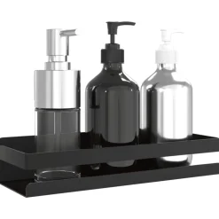 Doucherekje 30x10x6 cm geborsteld 304 roestvrij staal matzwart><noscript><img width=