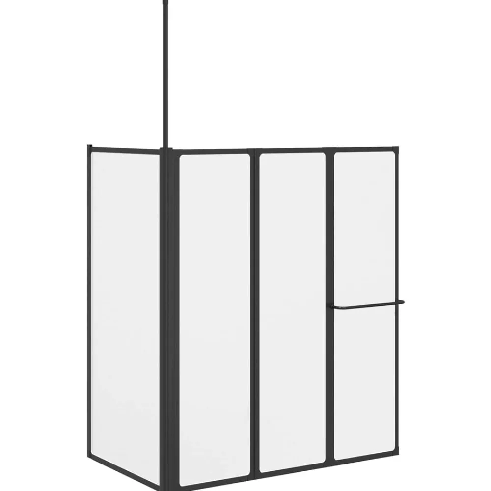 Sanitair & Loodgietersbenodigdheden*vidaXL Douchescherm Wit 120 x 70 x 137 cm Aluminium
