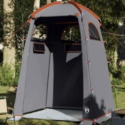 Buitensport*vidaXL Douchetent waterdicht Grijs en oranje