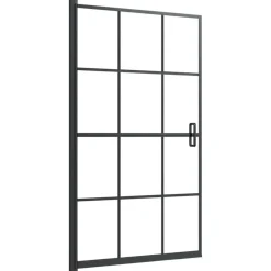 Douchewand 80x140 cm ESG zwart>vidaXL Discount