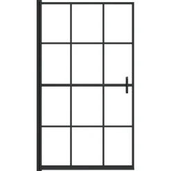 Douchewand 80x140 cm ESG zwart><noscript><img width=