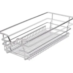 Keuken & Eetkamer*vidaXL Draadmanden uittrekbaar 2 st 300 mm zilverkleurig