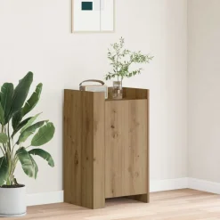 Kasten & Opbergmeubelen*vidaXL Dressoir Artisan Eiken 45 x 35 x 75 cm artisanaal eikenkleurig