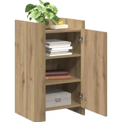 Kasten & Opbergmeubelen*vidaXL Dressoir Artisan Eiken 45 x 35 x 75 cm artisanaal eikenkleurig