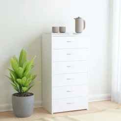 Dressoir met 6 lades 50x34x96 cm bewerkt hout>vidaXL Sale