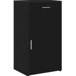 Kasten & Opbergmeubelen*vidaXL Dressoir met lade 50 x 42,5 x 93 cm Zwart eiken