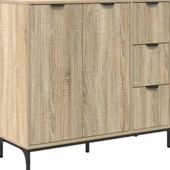 Dressoir met lade 89,5 x 33 x 82 cm Bewerkt hout>vidaXL Outlet