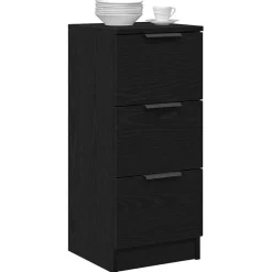 Dressoir met lade 30 x 30 x 70 cm Bewerkt hout><noscript><img width=