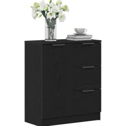 Dressoir met lade 60 x 30 x 70 cm Bewerkt hout><noscript><img width=