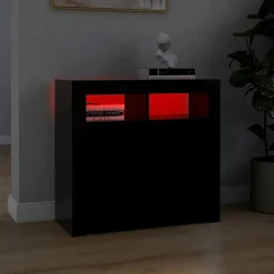 Dressoir met LED-verlichting 80x35x75 cm><noscript><img width=