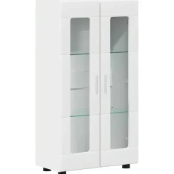 Meubelsets*vidaXL Dressoir met plank FLORIN 55,5 x 29 x 100 cm Bewerkt hout Wit