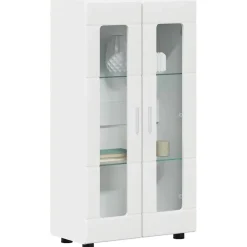 Meubelsets*vidaXL Dressoir met plank FLORIN 55,5 x 29 x 100 cm Bewerkt hout Wit
