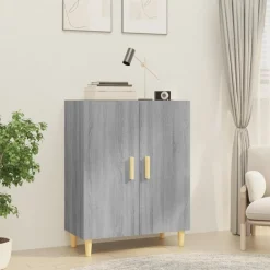 Dressoir 70x34x90 cm bewerkt hout eikenkleurig>vidaXL New