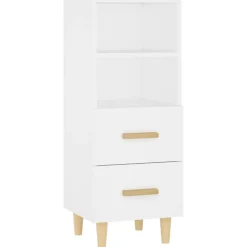 Kasten & Opbergmeubelen*vidaXL Dressoir 34,5x34x90 cm bewerkt hout Wit