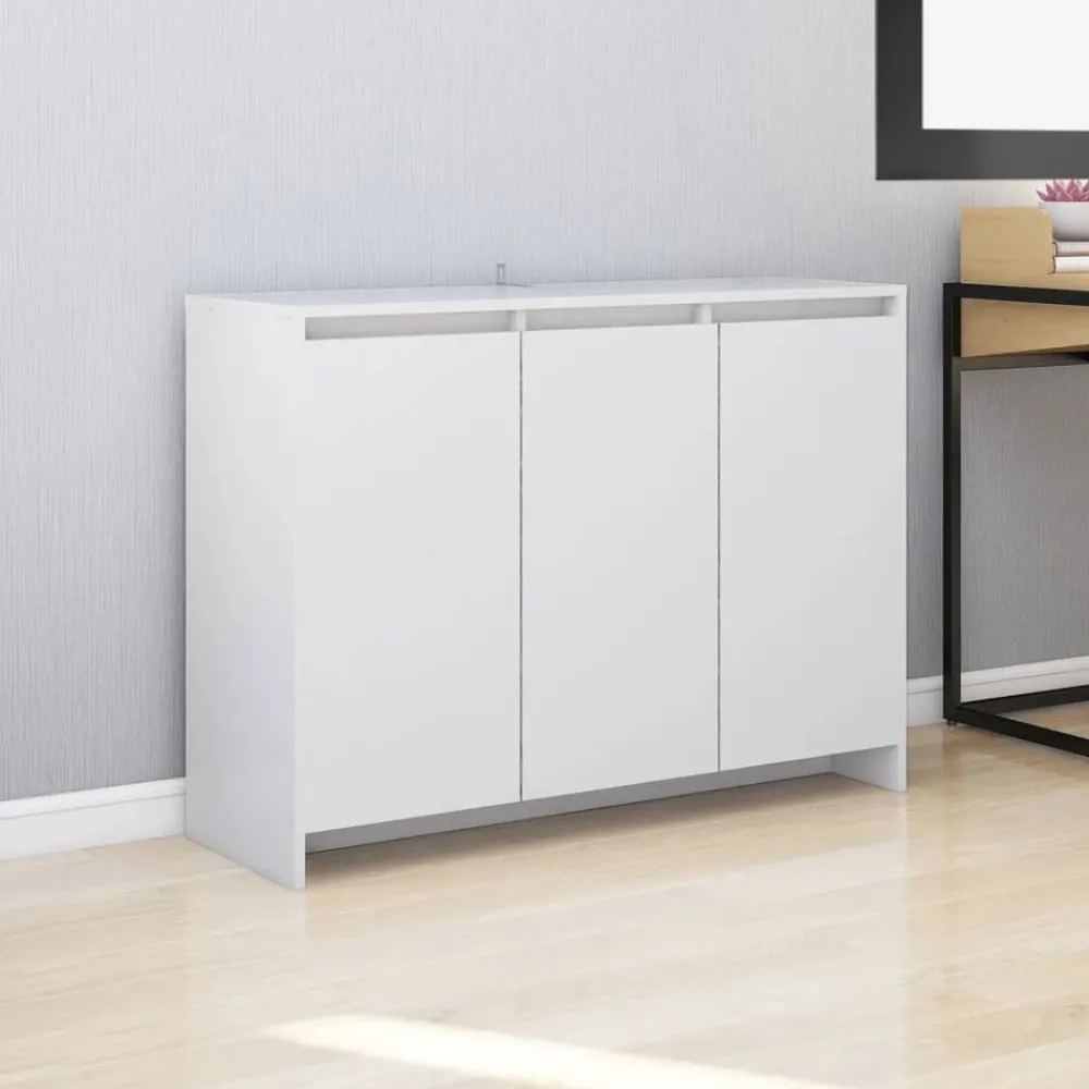 Kasten & Opbergmeubelen*vidaXL Dressoir 102x33x75 cm bewerkt hout Wit