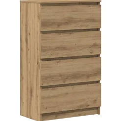 Dressoir 60x35x98,5 cm bewerkt hout artisanaal eikenkleur>vidaXL Hot