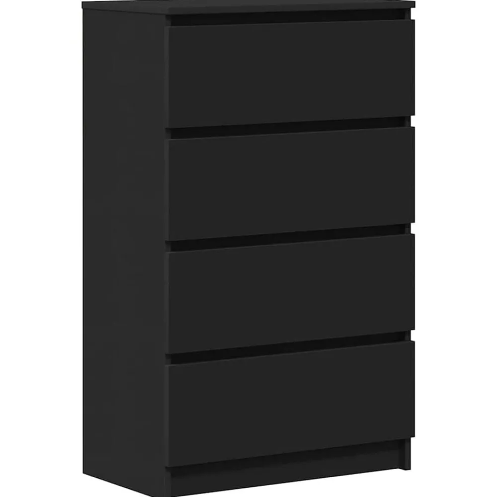 Kasten & Opbergmeubelen*vidaXL Dressoir 60x35x98,5 cm bewerkt hout Zwart