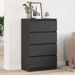 Kasten & Opbergmeubelen*vidaXL Dressoir 60x35x98,5 cm bewerkt hout Zwart
