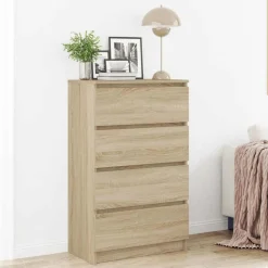 Dressoir 60x35x98,5 cm bewerkt hout kleurig>vidaXL Clearance