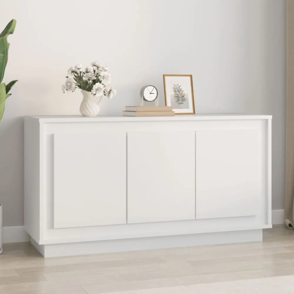 Kasten & Opbergmeubelen*vidaXL Dressoir 102x35x55 cm bewerkt hout Wit