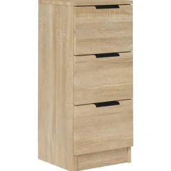 Kasten & Opbergmeubelen*vidaXL Dressoir 30x30x70 cm bewerkt hout kleurig Sonoma eiken