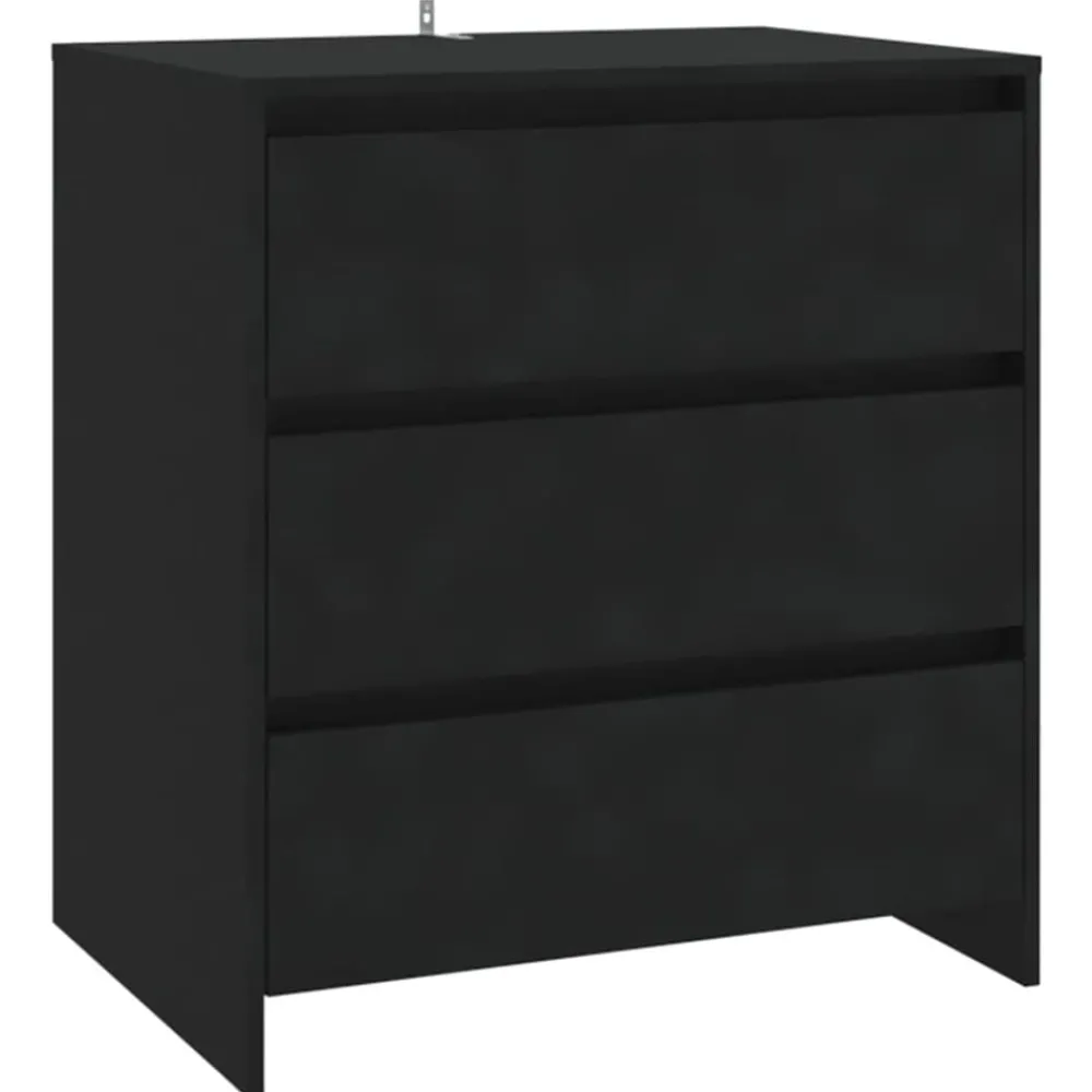 Kasten & Opbergmeubelen*vidaXL Dressoir 70x41x75 cm bewerkt hout Zwart
