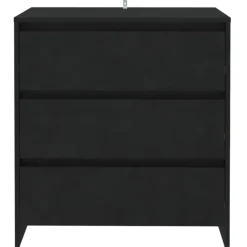 Kasten & Opbergmeubelen*vidaXL Dressoir 70x41x75 cm bewerkt hout Zwart
