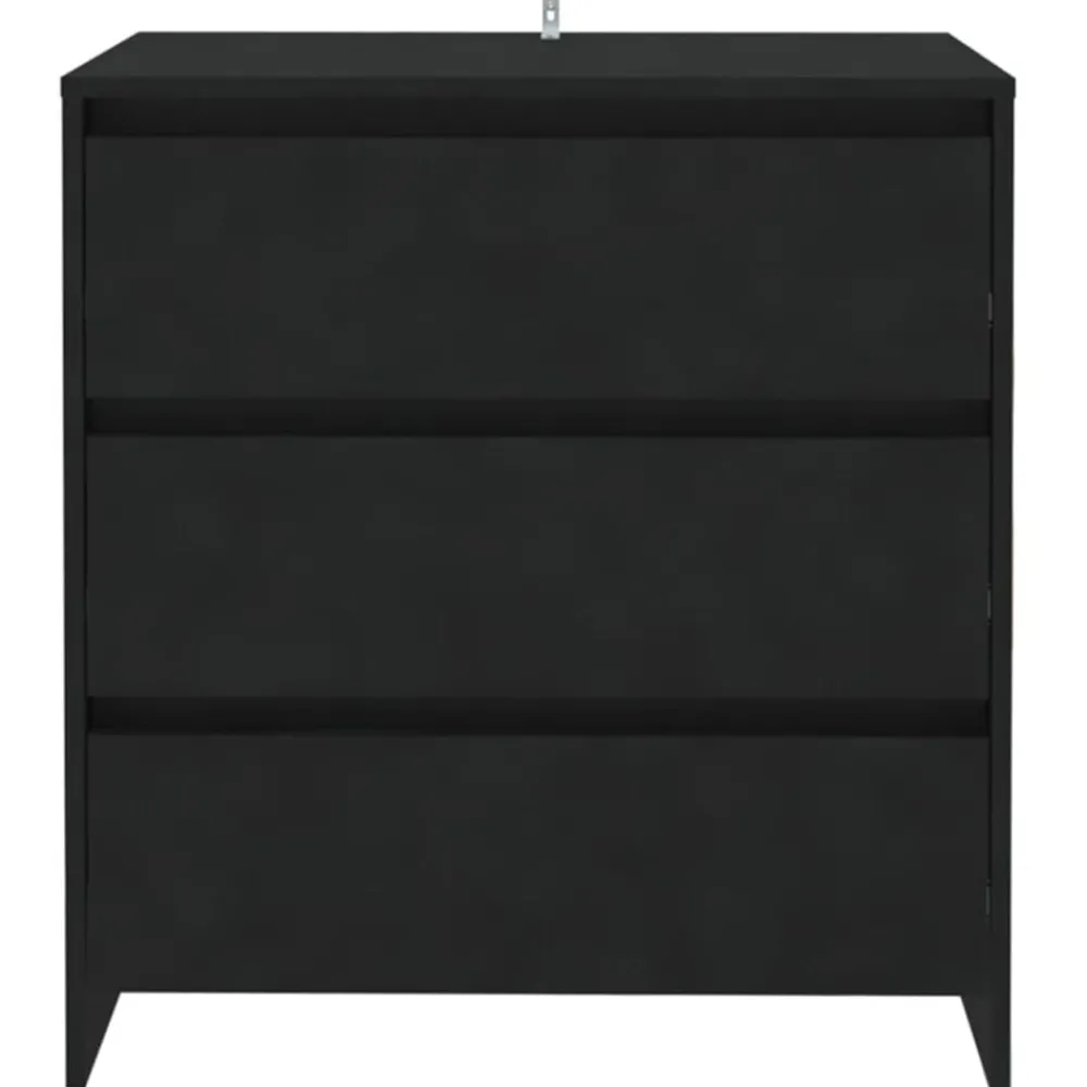 Kasten & Opbergmeubelen*vidaXL Dressoir 70x41x75 cm bewerkt hout Zwart