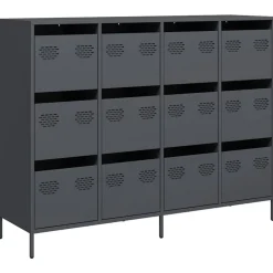 Kasten & Opbergmeubelen*vidaXL Dressoir 135x39x103,5 cm koudgewalst staal kleurig Antraciet