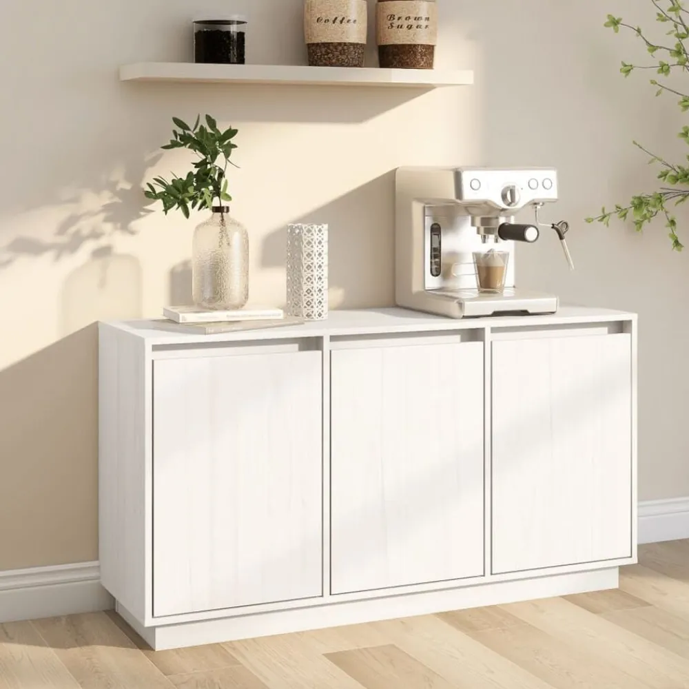 Dressoir 111x34x60 cm massief grenenhout>vidaXL New