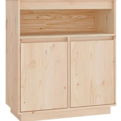 Kasten & Opbergmeubelen*vidaXL Dressoir 70x34x80 cm massief grenenhout Naturel