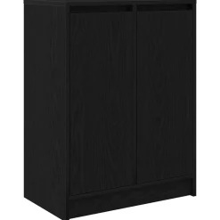 Kasten & Opbergmeubelen*vidaXL Dressoir 57x34x76 cm spaanplaat kleurig Zwart eiken