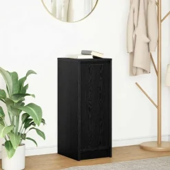Kasten & Opbergmeubelen*vidaXL Dressoir 29,5x34x76 cm spaanplaat kleurig Zwart eiken