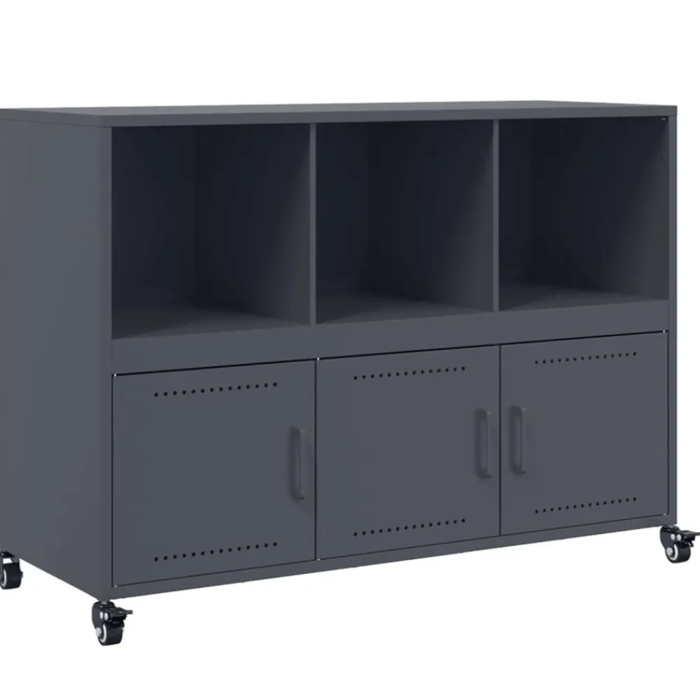Dressoir 100,5x39x72 cm staal kleurig>vidaXL Outlet